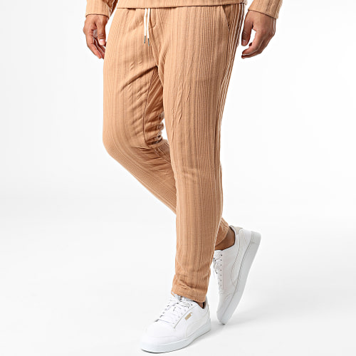 Ensemble Sweat Capuche Et Pantalon Jogging SH-44 Camel