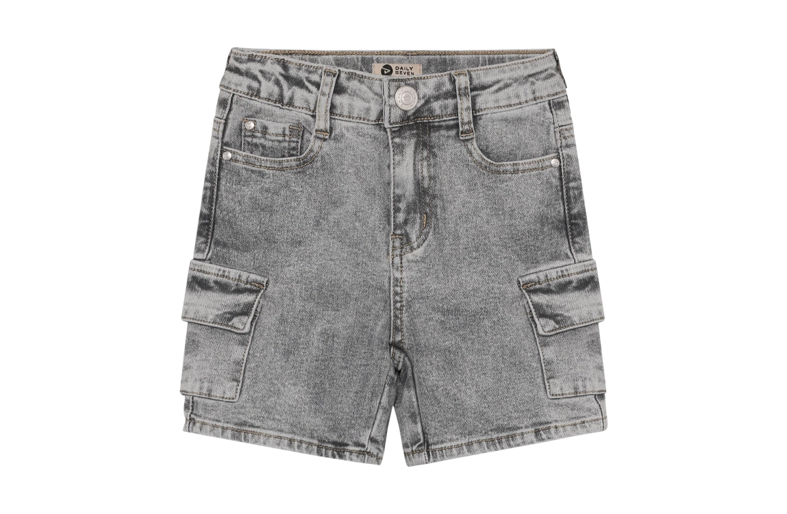 Daily7 Daily7 denim cargo shorts grey denim