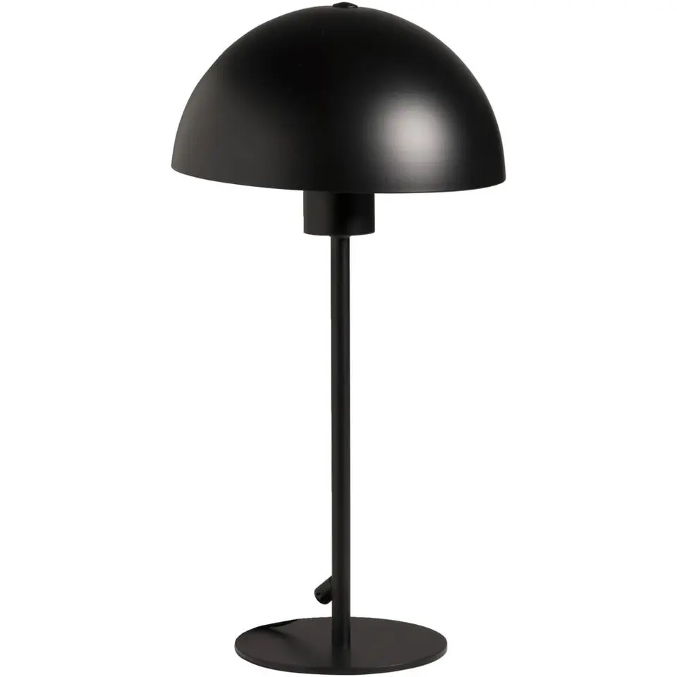 Tafellamp Yuki - mat zwart metaal - E27 - 39xØ20 cm