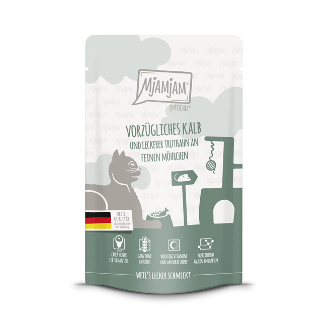 Quetschie vorzügliches Kalb & Truthahn an leckeren Möhrchen