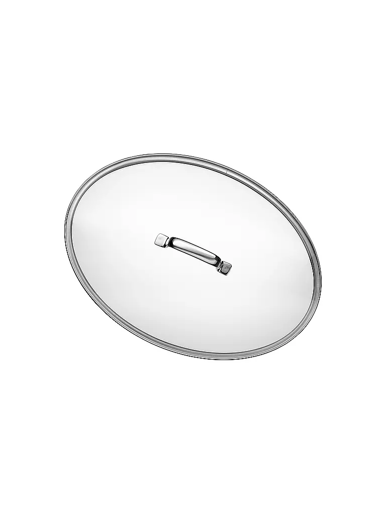 WMF Fischpfanne mit Glasdeckel 38x26cm silber