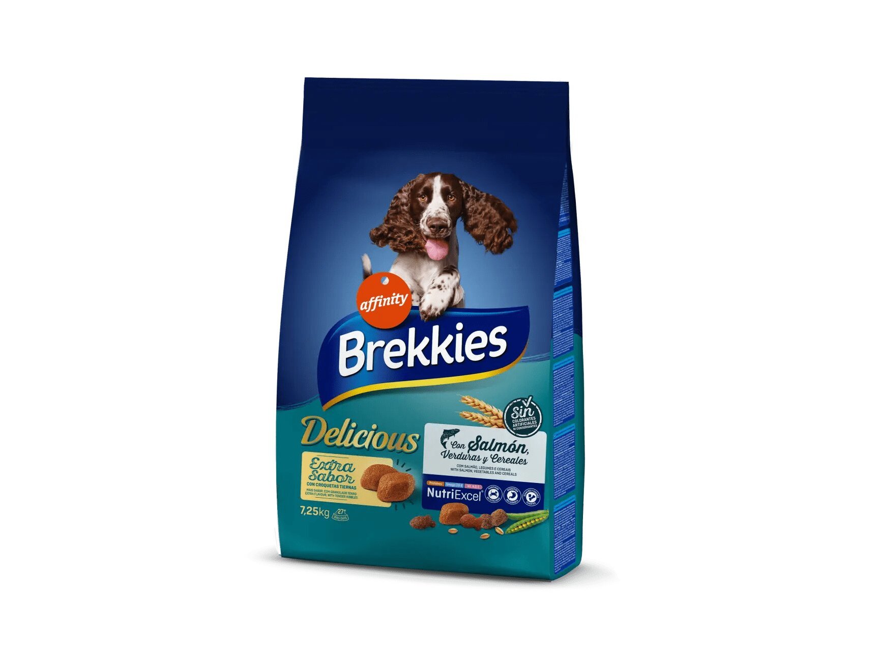 RAÇÃO CÃO BREKKIES DELICIOUS SALMÃO 7.25KG