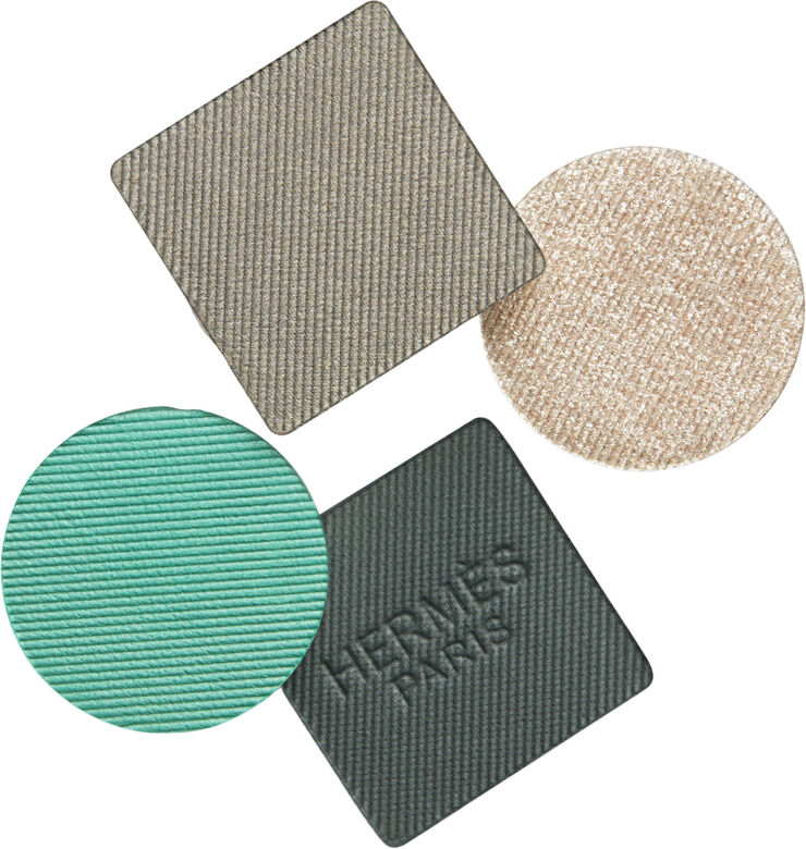 HERMÈS Ombres d'Hermès, powder quartet for the eyes, Ombres Végétales