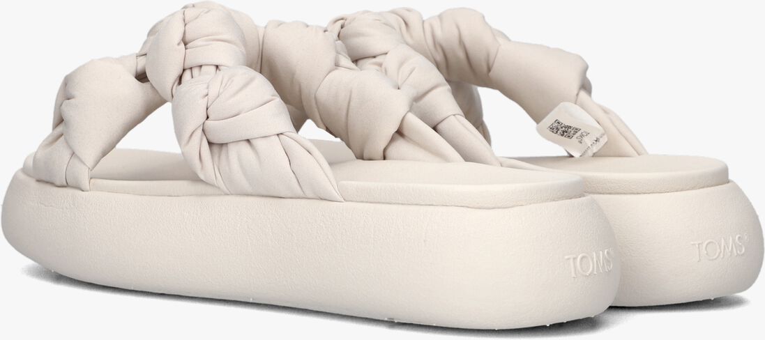 TOMS beige toms slippers alpargata mallow crossover knot