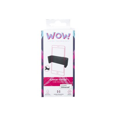 BigBen WOW - support de voiture extra compact pour smartphone avec fixation sur grille aération