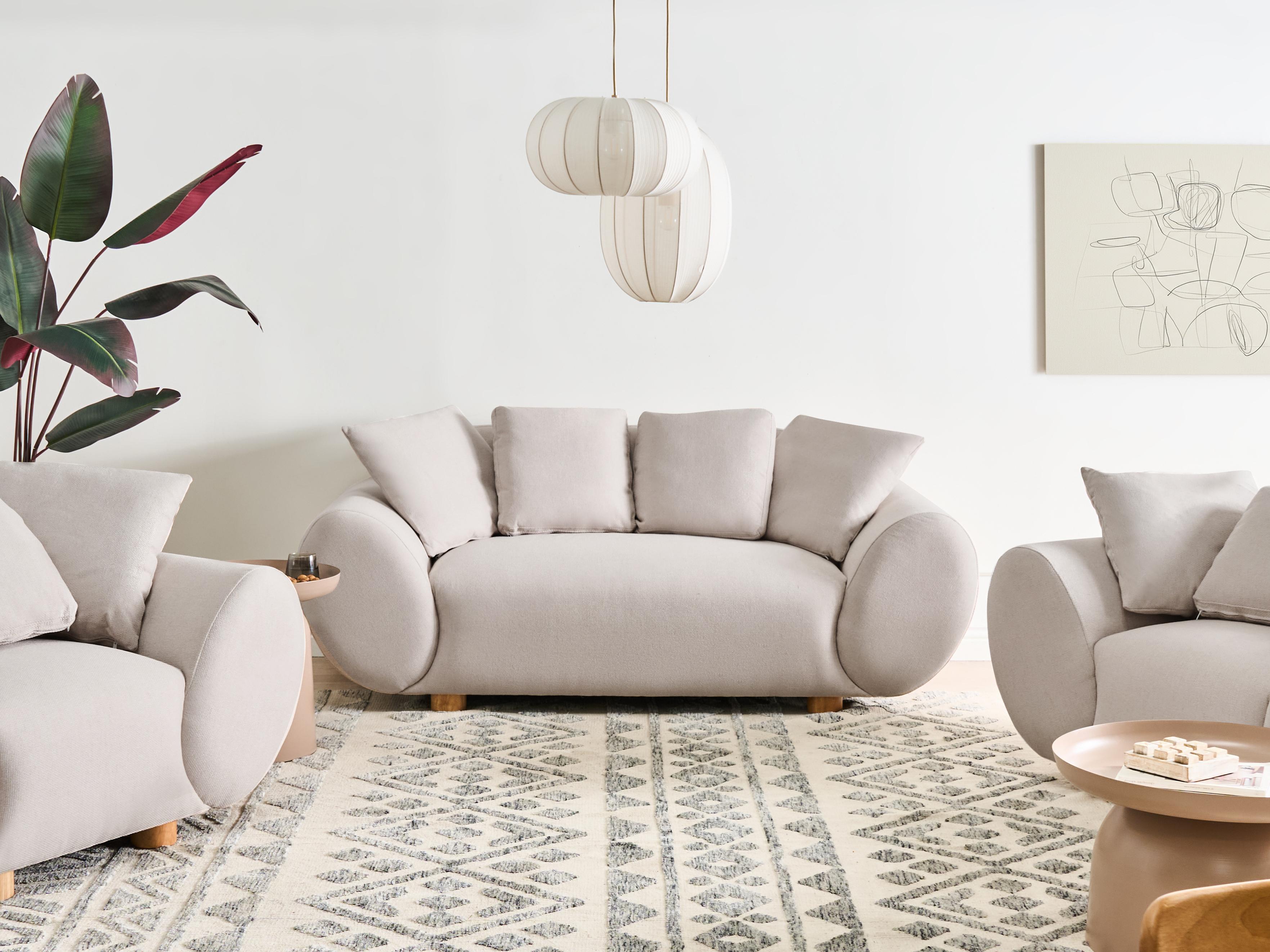 Bank 2-zits RINGEL Stof Lichtbeige