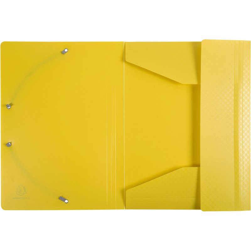 Chemise à élastique 3 rabats plastique Forever Young Exacompta 24 x 32 cm - Dos 3 cm couleurs assorties