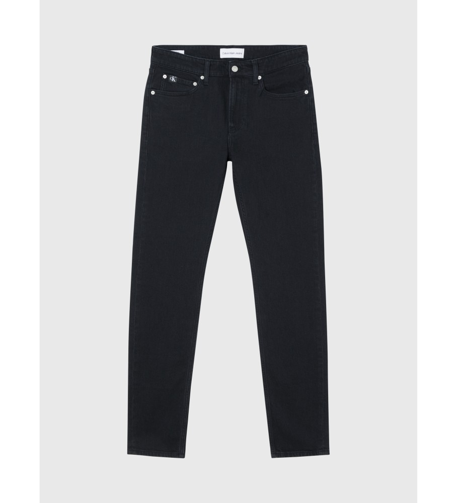 Calça jeans Calvin Klein Slim Taper preta