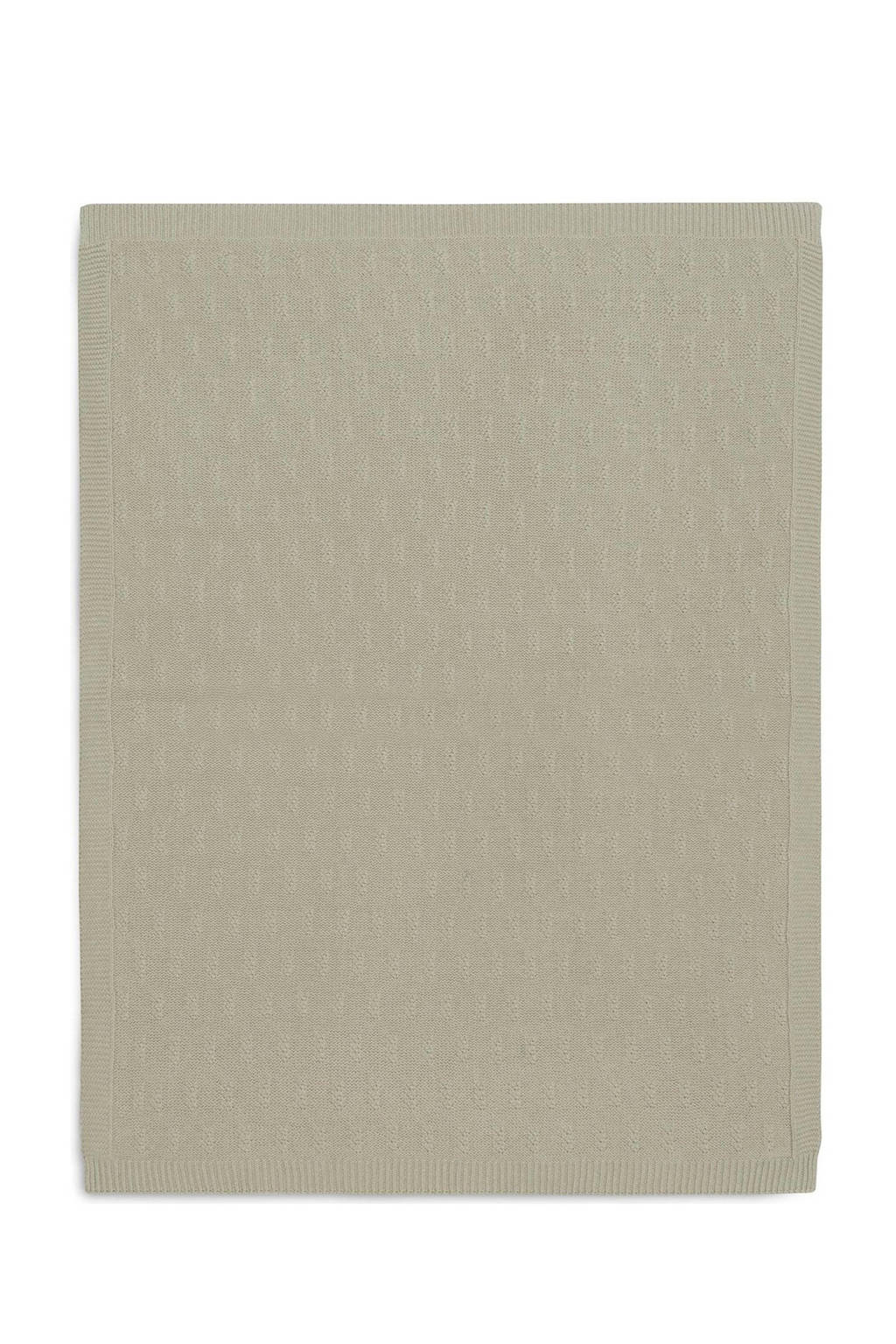 baby ledikantdeken 100x150cm Grain Knit - Olive Green