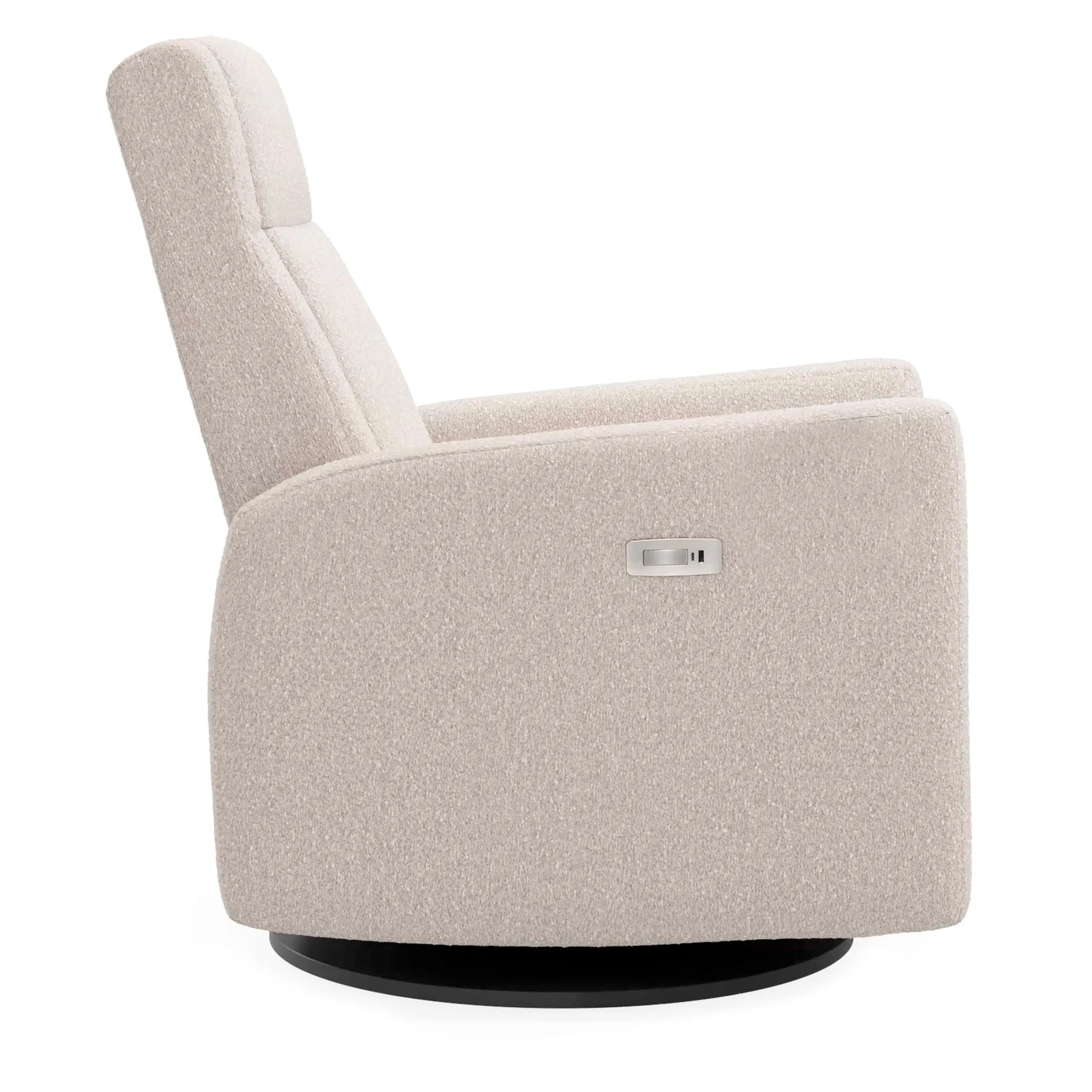 Jaymar BB Fauteuil Berçant et Pivotant Nelly - Beyond Sheep Vanille  Noir avec Mécanisme Électrique