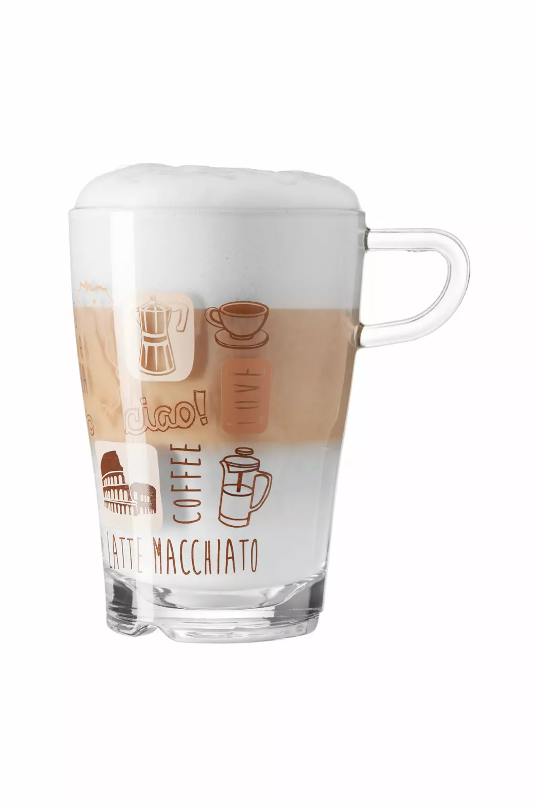 Latte-Macchiato-Becher La Vita 2tlg.