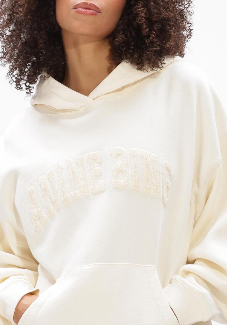 gele anine bing truien/vesten harvey swratshirtxwashed cream