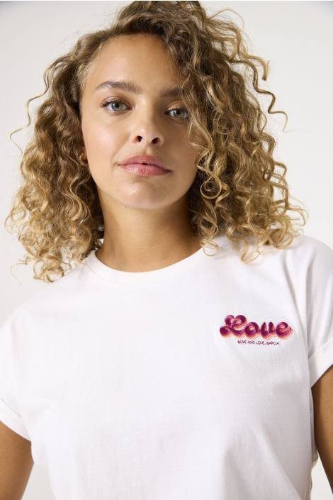 Garcia ecru dames t-shirt