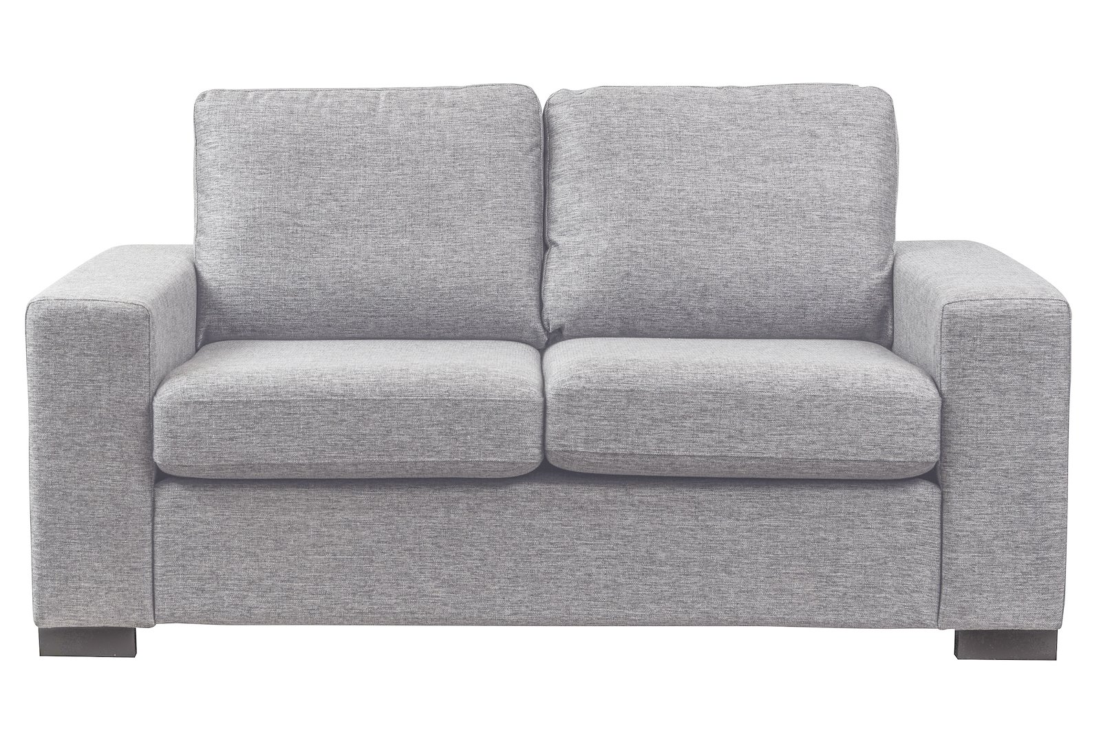 Max sofa 2-seter i tekstil Rocco 281 mørk grå med sorte ben