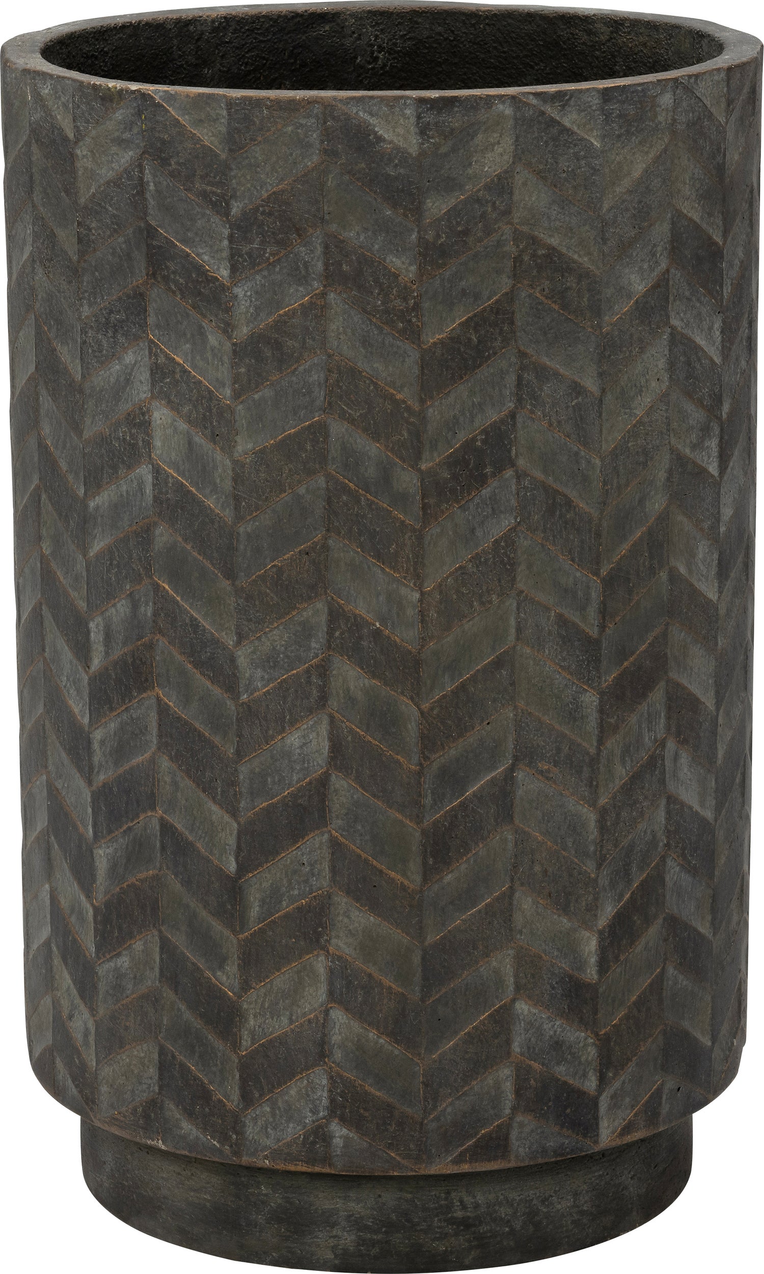 Intratuin bloempot Ulla zwart D 37 H 60 cm