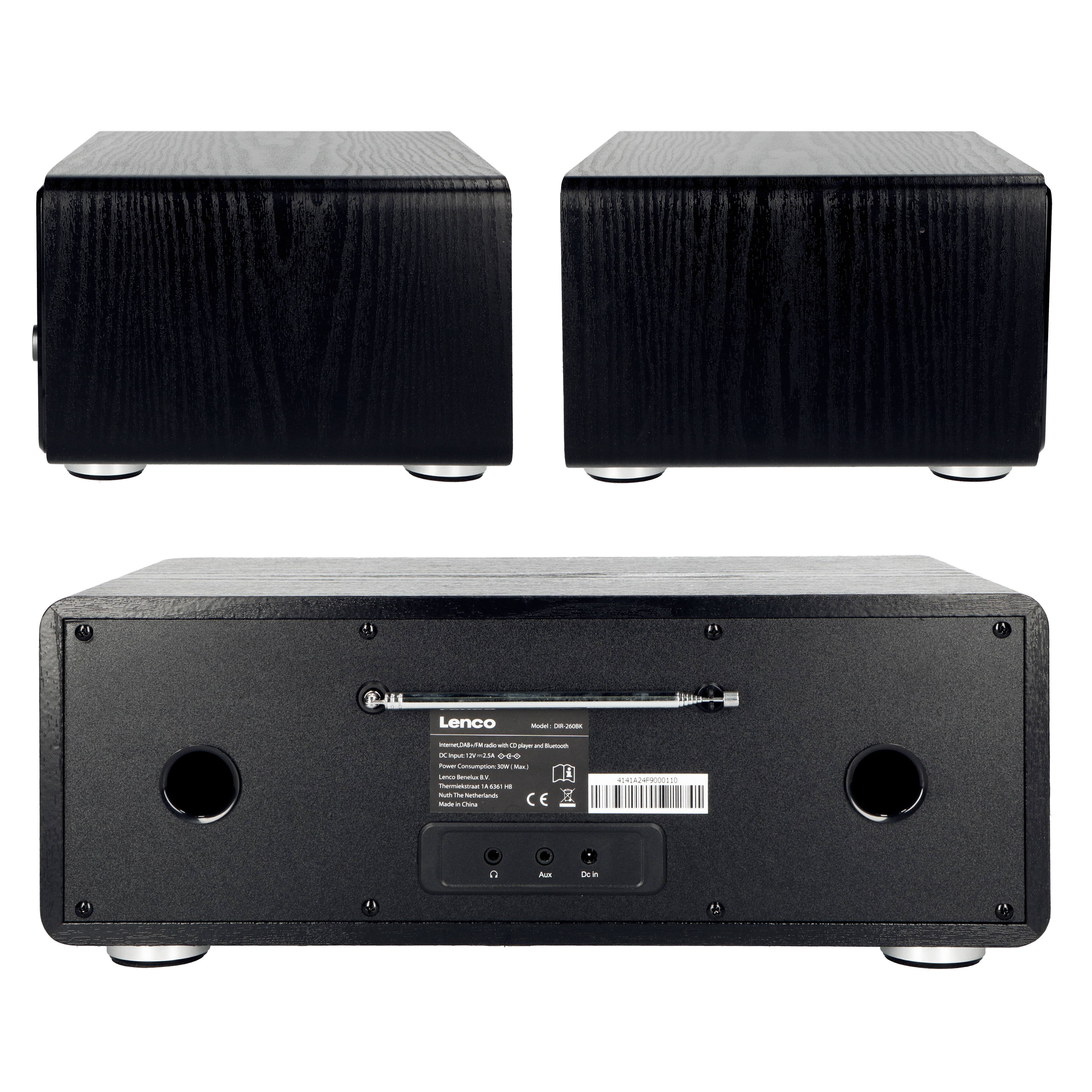 Lenco Internetradio DIR-260 mit DAB+, Bluetooth und CD-Player