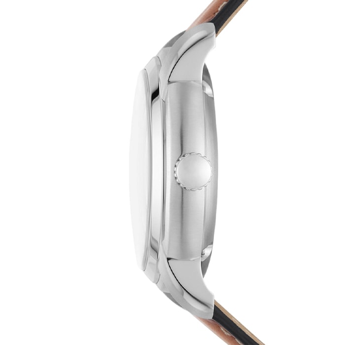 Montre - Acier inoxydable & cuir - Homme
