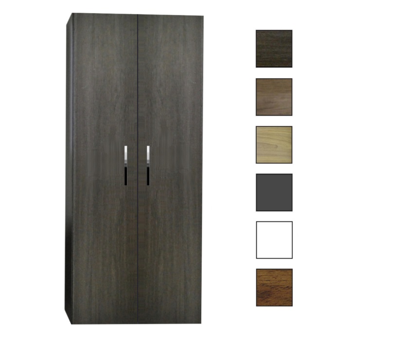Sanicare kolomkast met chromen greep 67x160x32cm schots-eiken