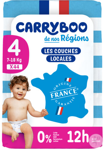 Carryboo Couches De Nos Régions À Prix Doux Taille 4 7-18kg 44 Pièces