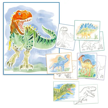 Depesche Dino World Colour Me Up Paper