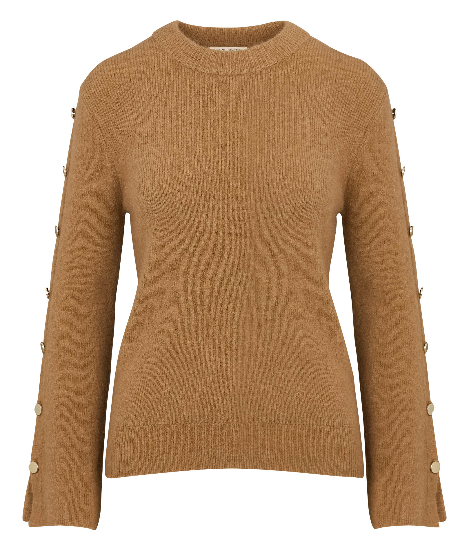 ARISTIDE - Pull droit col rond | Marron
