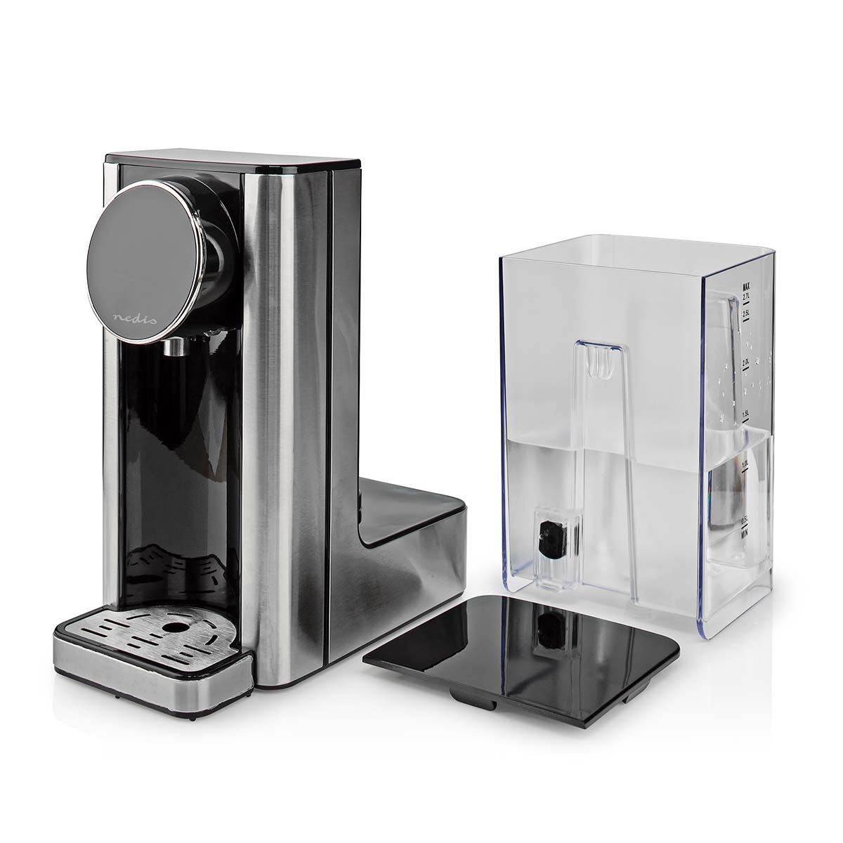 Nedis kawd310fbk heetwaterdispenser - aluminium