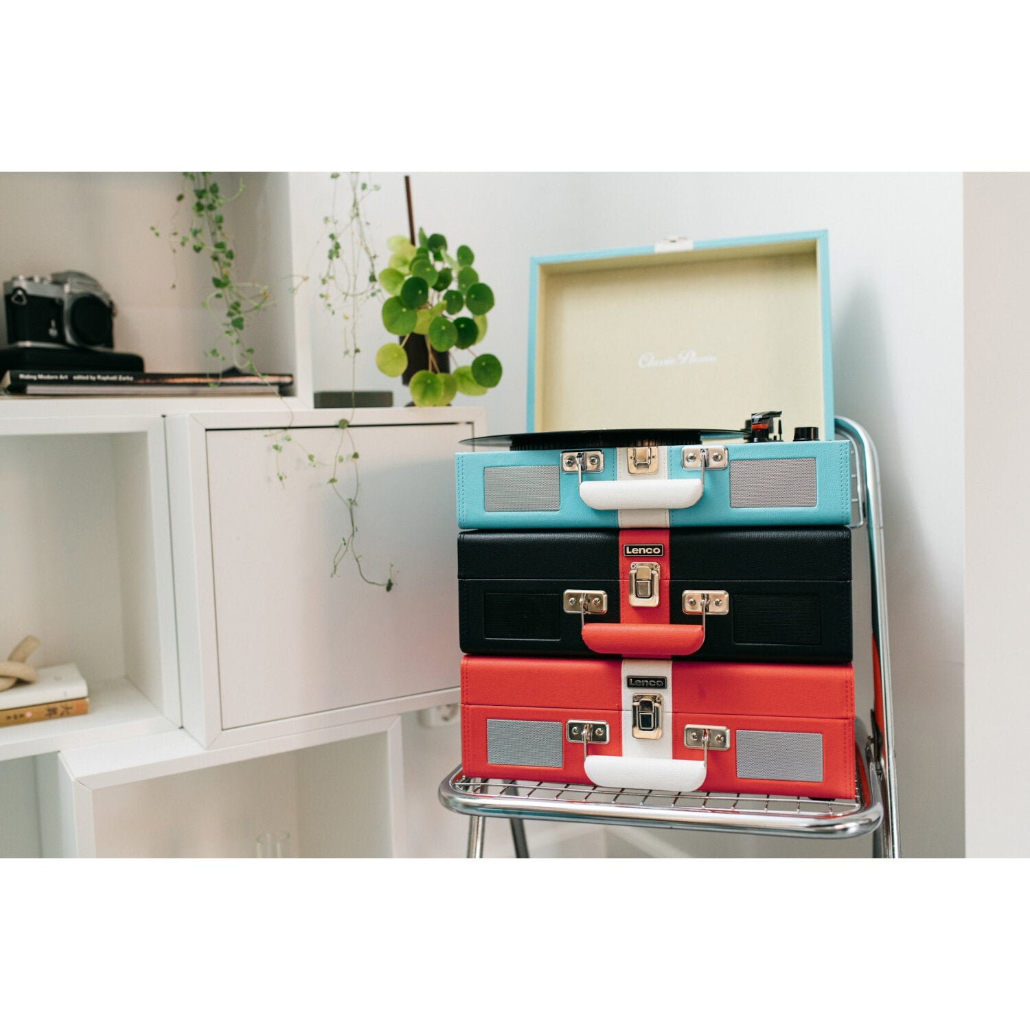 Lenco TT-110BUWH koffer platenspeler met Bluetooth