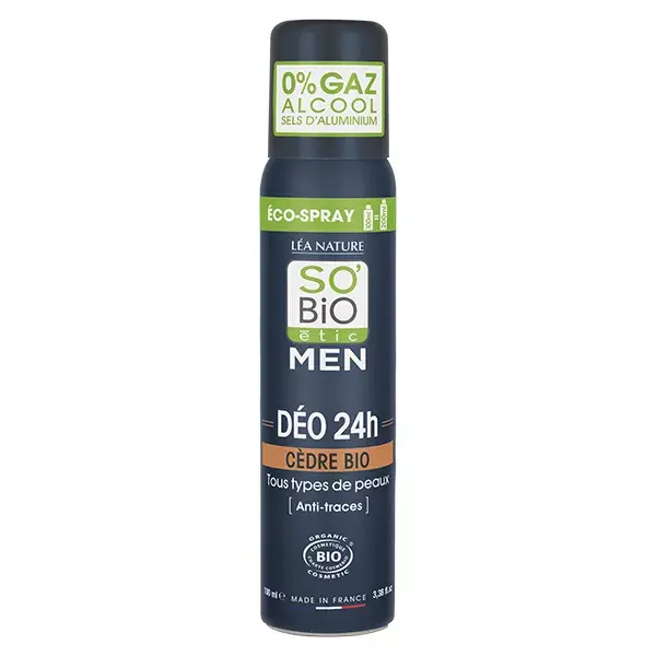 Desodorante em Spray Ecológico de Cedro Orgânico So'Bio Étic 100ml