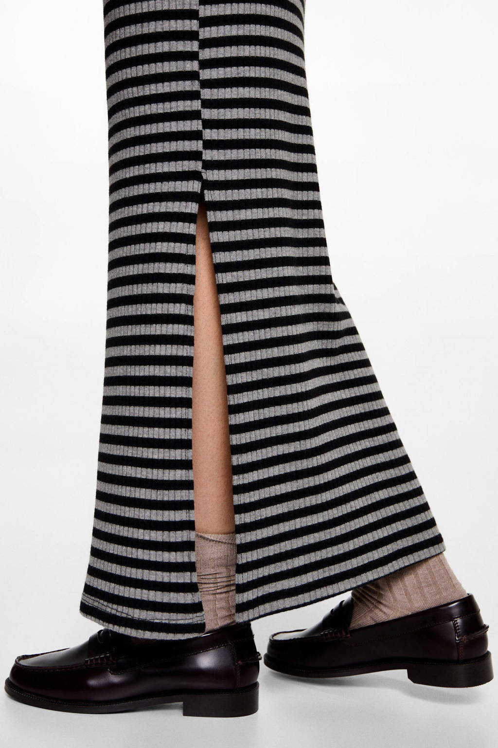 MANGO TEEN maxi rok grijs