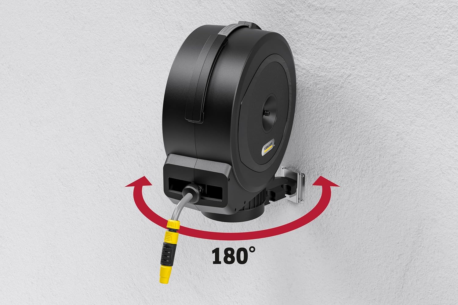 Kärcher Schlauchbox HBX 5.25 Automatic: 25 m Schlauch, Anschlussschlauch: 1,5 m, Automatische Schlauchrückholung, komfortabel und flexibel, Schwarz