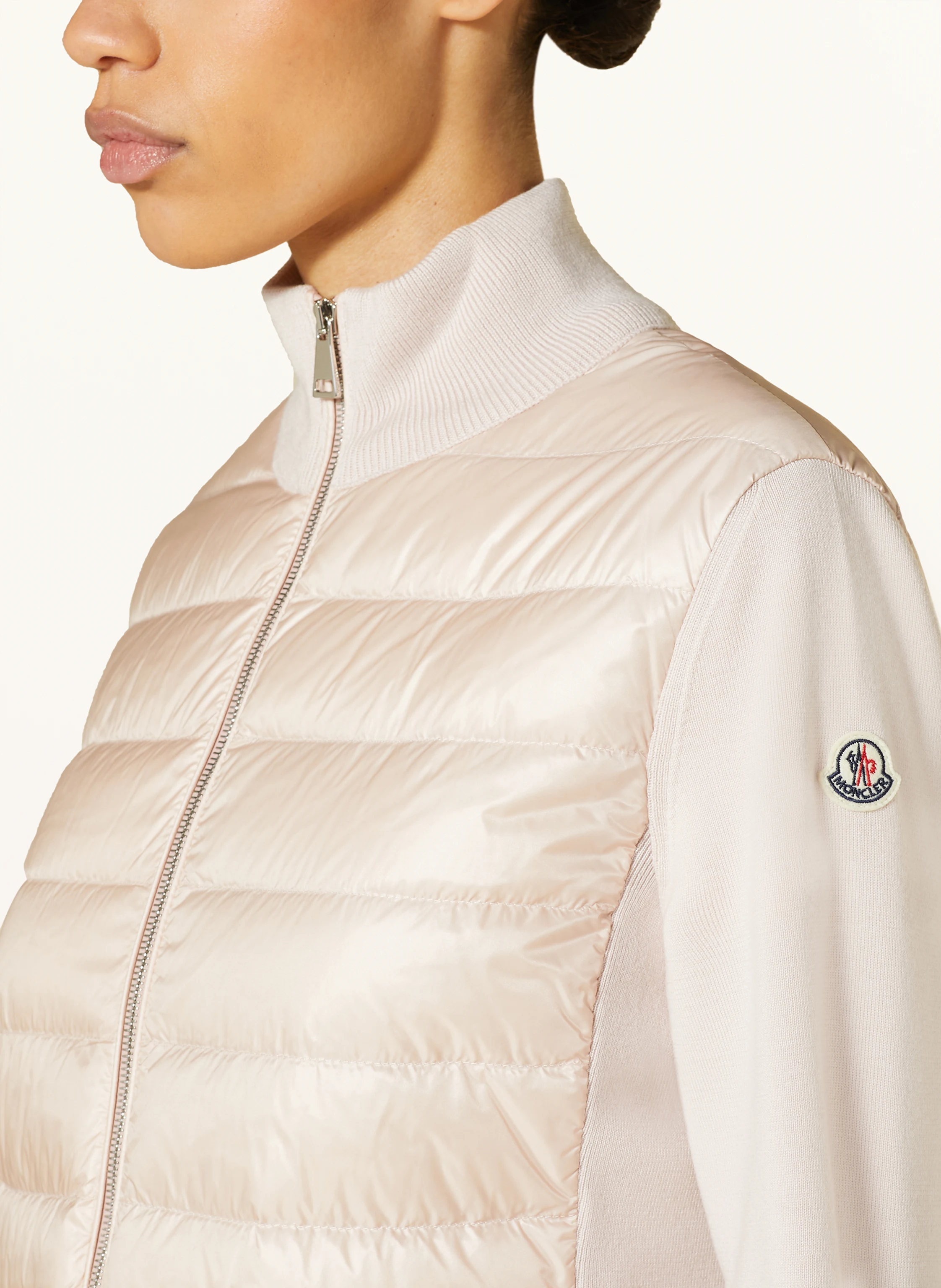 MONCLER Daunenjacke im Materialmix