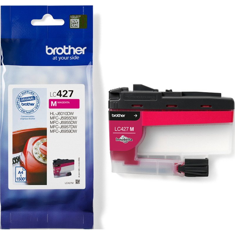 Cartouche Brother LC427 couleurs séparées pour imprimante jet d'encre