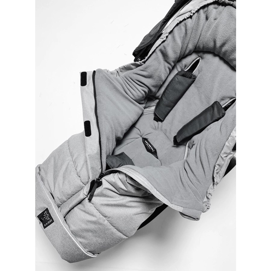 KAISER Thermo-Fleecefußsack Pooly schwarz