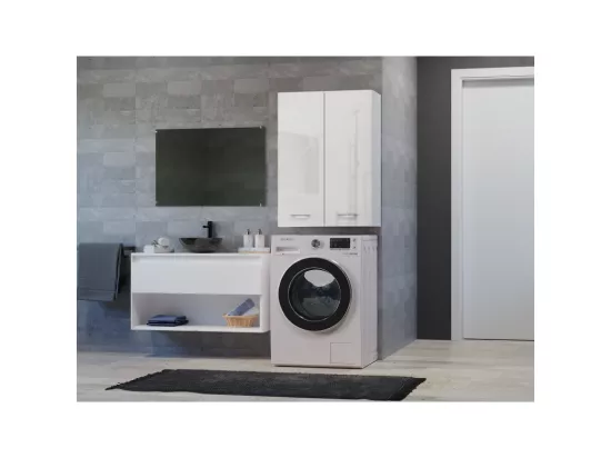 Meuble lave-linge MINI/DD champs BLANC BRILLANT