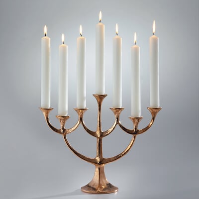 Bronzeleuchter 7-flammig