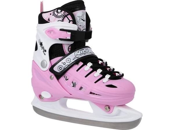 Nils Extreme NH10905 rulleskøyter med utskiftbar, justerbar løper, rosa, størrelse 35-38