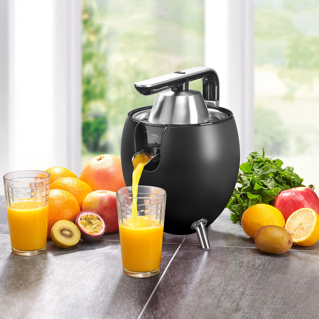 Kitchencook Presse-Agrume électrique noir mat - 550 ml