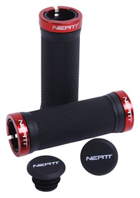 Paire de Grips Enfants Neatt Race Small 95mm Noir / Rouge