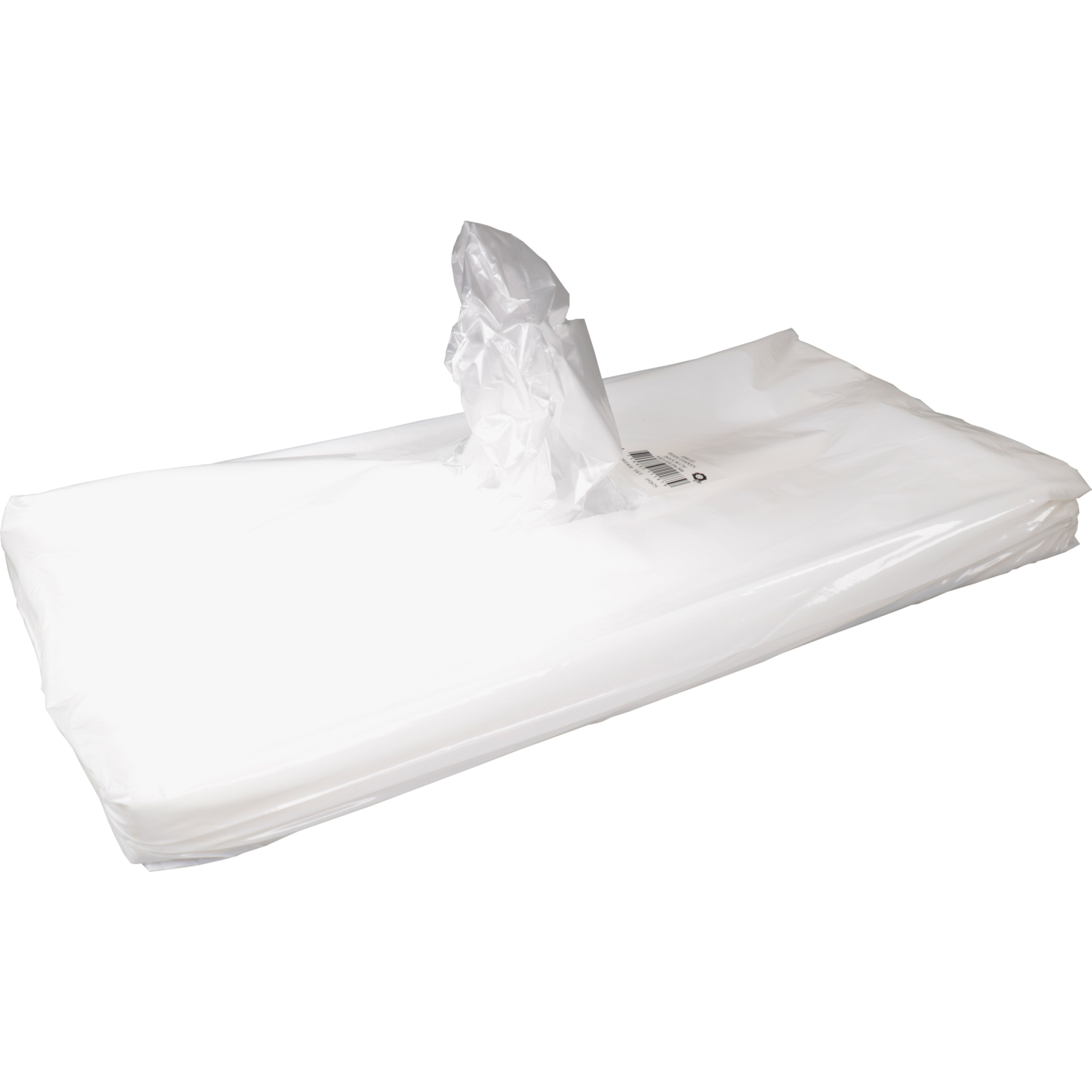 Top Quality Zak, Zijvouwzak, HDPE, 28/ 8x56cm, transparant