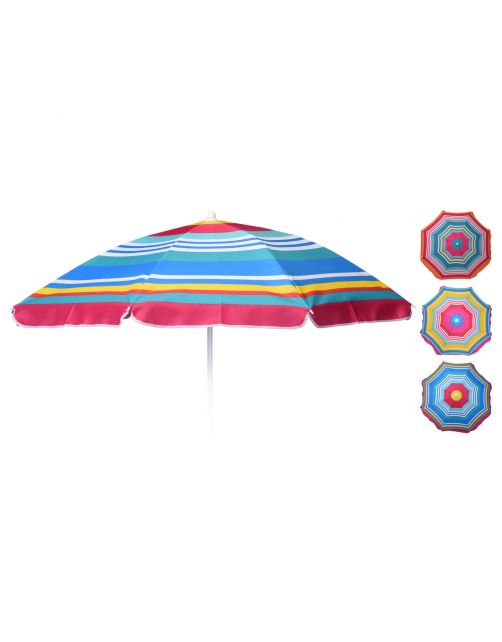 Homestyle Strandparasol Gestreept - Recreatie - Ø143 cm Assorti
