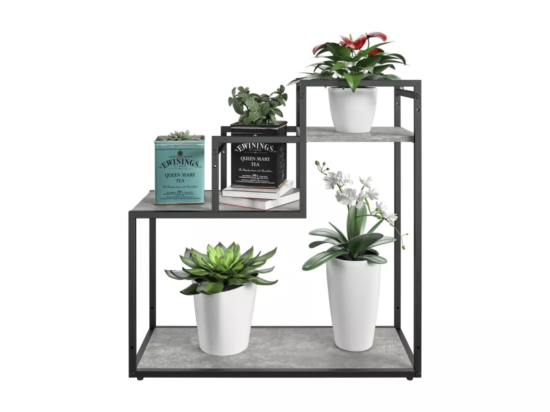 Weston | Support de plantes en aspect béton léger