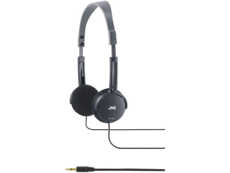 JVC On-Ear-Kopfhörer HA-L50 Schwarz Kompakte Kopfhörer