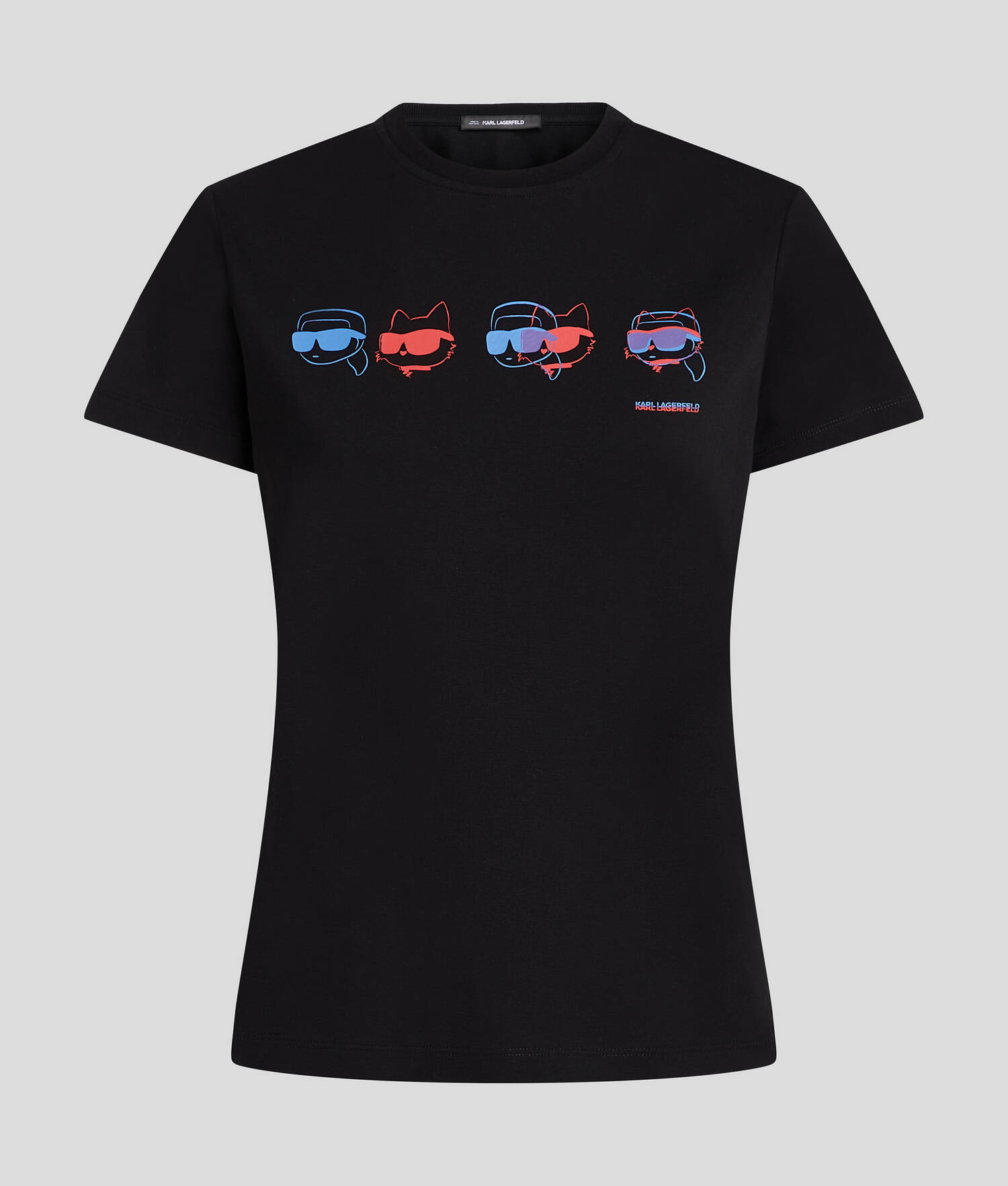 T-SHIRT IKON AUX COULEURS VIVES - Noir