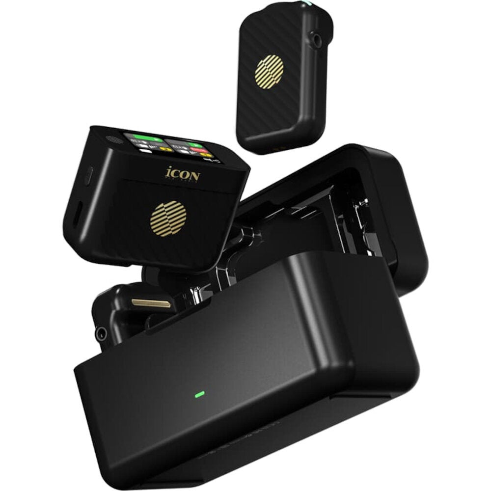 iCON Pro Audio AirMic Pro black draadloos dasspeldmicrofoon systeem