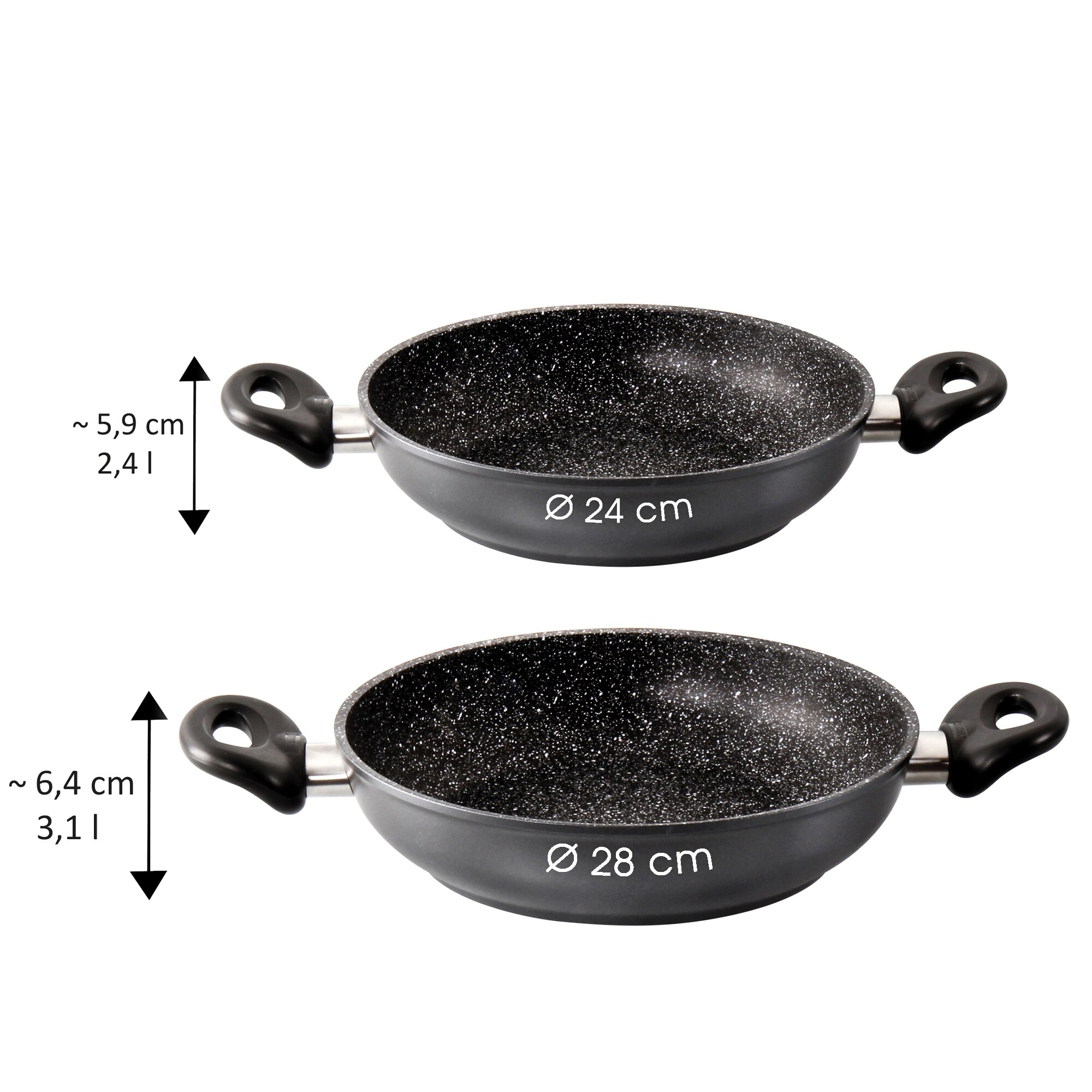 STONELINE® Servierpfanne 24 cm, Made in Germany