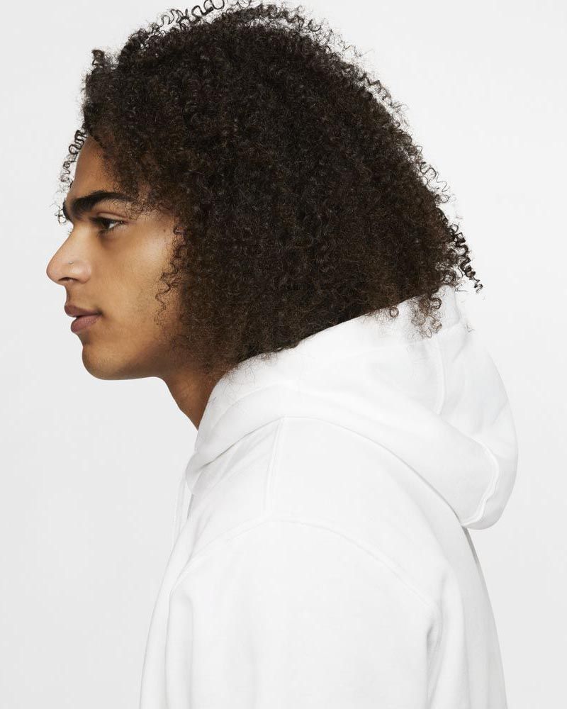 Sweat à capuche Nike Sportswear Club Fleece Blanc pour homme