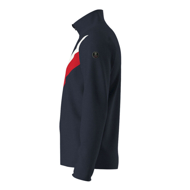 Voss Chevron Zip Up - Pull en laine mérinos homme