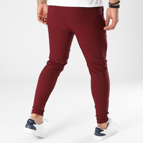 Pantalon chino Bordeaux