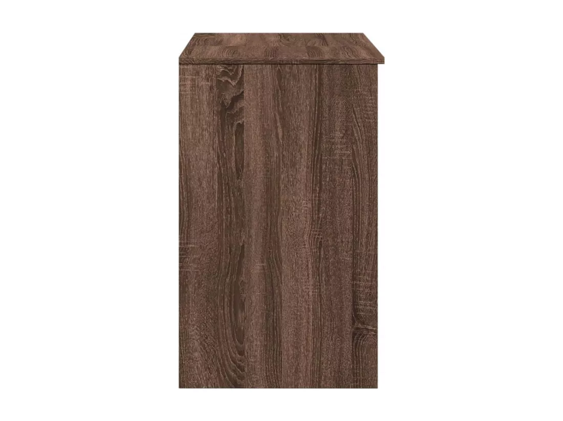 Coiffeuse avec miroir chêne marron 73x46,5x120 cm