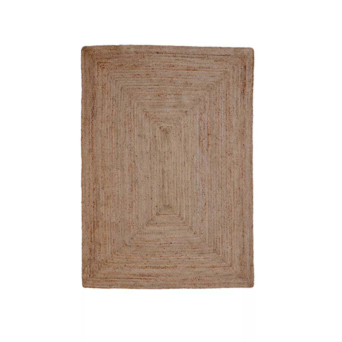 Tapis de salon rectangulaire jute tressée main (160 x 230 cm) Sunrise Marron